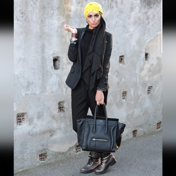 Yellow Knotted Turban Chemotherapy Hat Bonnet Headwrap Hijab Topknot Alopecia - Picture 5 of 6